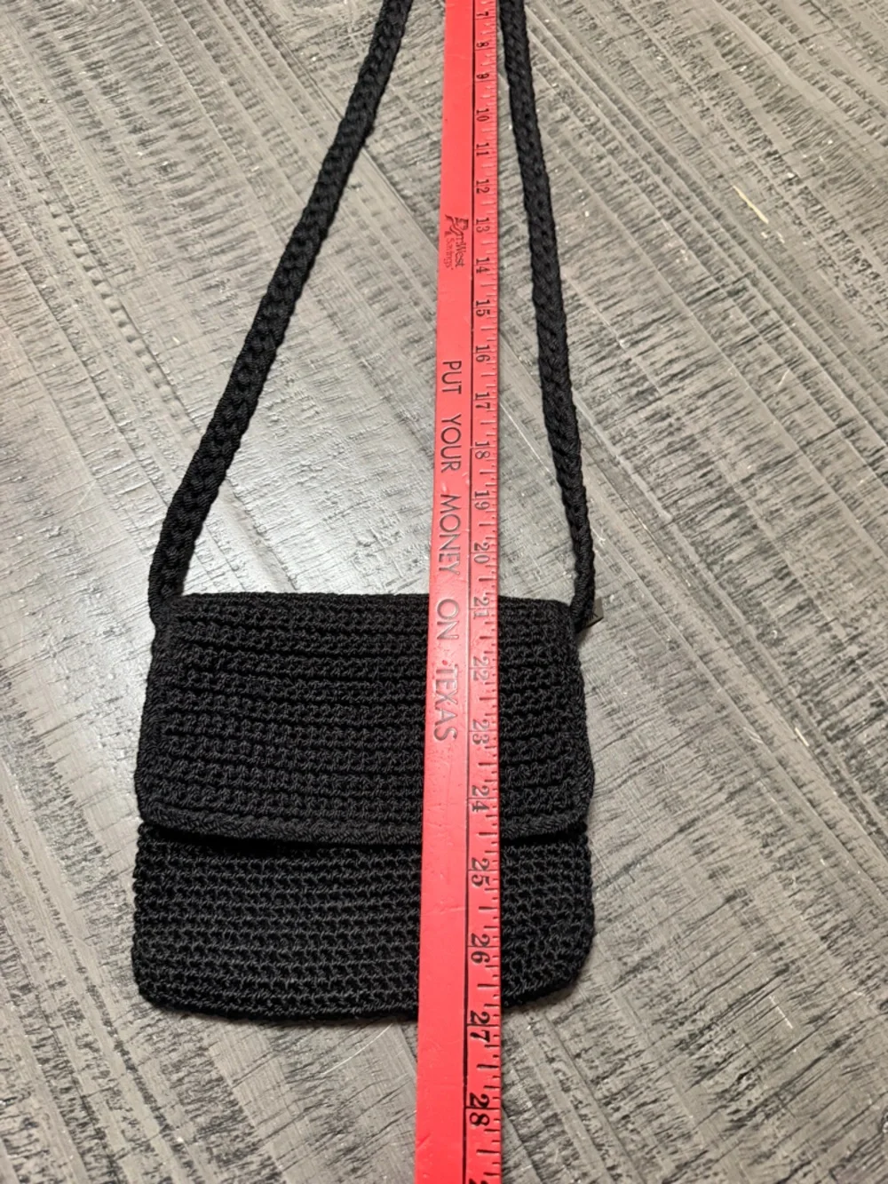 The Sak Black Crochet Crossbody Bag
